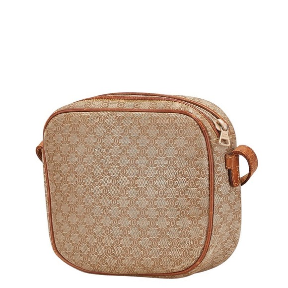 Celine Shoulder Leather Macadam Brown Bag - Picture 1 of 8